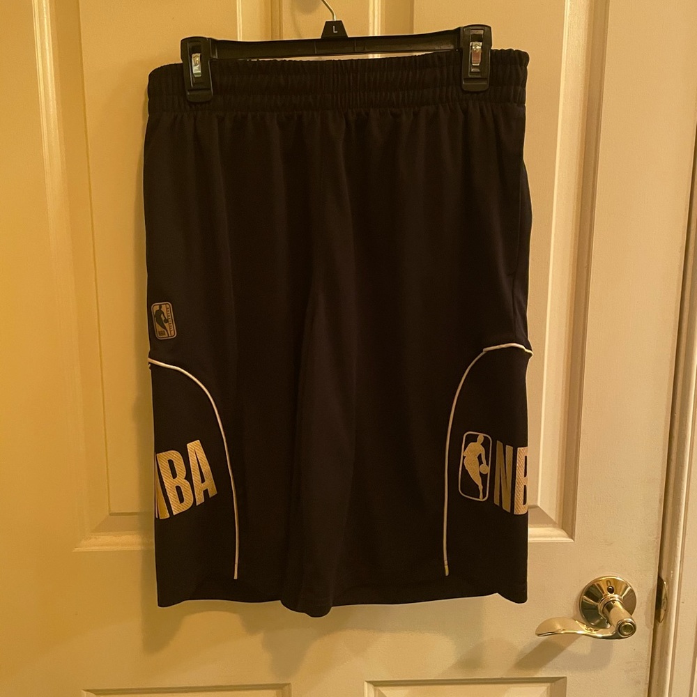 NBA B-Ball Shorts - Black/Gold - M - No Drawstring
